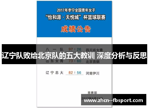 辽宁队败给北京队的五大教训 深度分析与反思 辽宁队败给北京队的五大教训 深度分析与反思